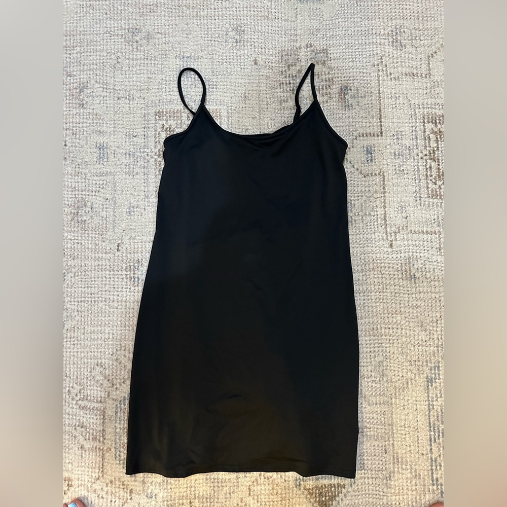 J. Crew Black Slip Dress